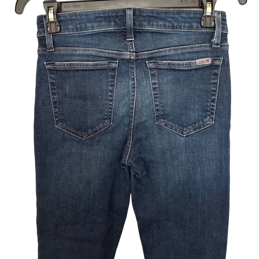 Joes Jeans Womens Size 25 Blue Skinny With Frayed Hem,Cotton/Lyocell/Elastine